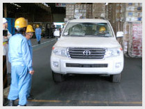 コンテナから下ろし