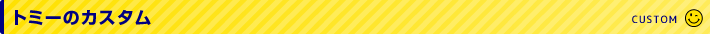 TOMMYのカスタム